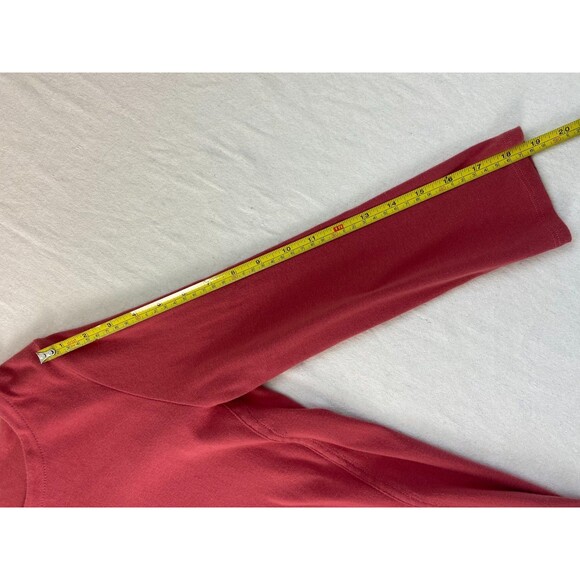 J. Jill Women's Medium Coral 100% Pima Cotton 3/4 Sleeve Scoop Neck Tee Basic - Picture 5 of 7